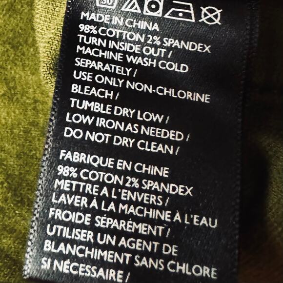 Urban Outfitters BDG Green Kendri Uncut Corduroy Button Fly Mini Skirt Medium - Picture 5 of 5